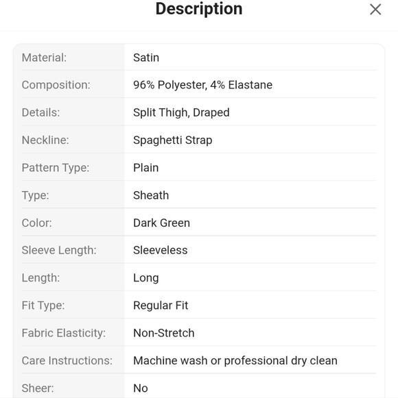 Draped Neck Split Thigh Slip Dress - Picture 7 of 10